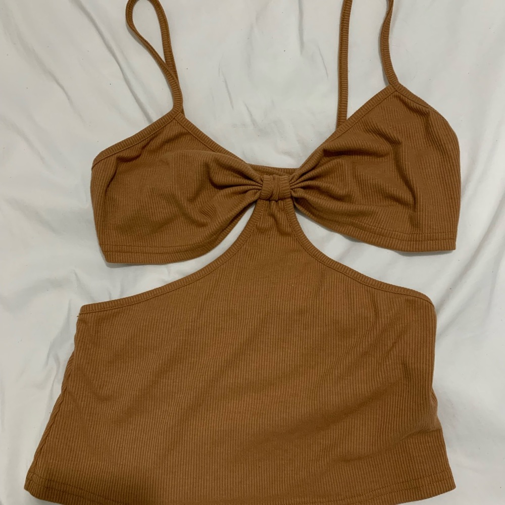 SHEIN Ribbed Casual Sexy Top Size M